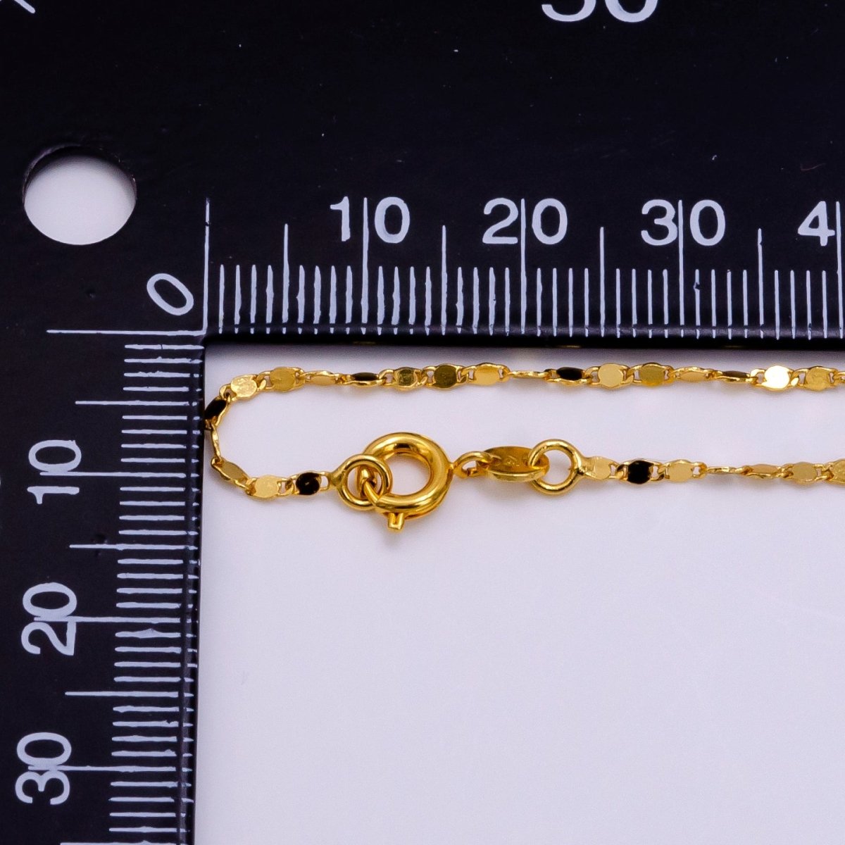 24K Gold Filled 1.5mm Mariner Scroll Link Minimalist 24 Inch Layering Necklace | WA-2322 Clearance Pricing
