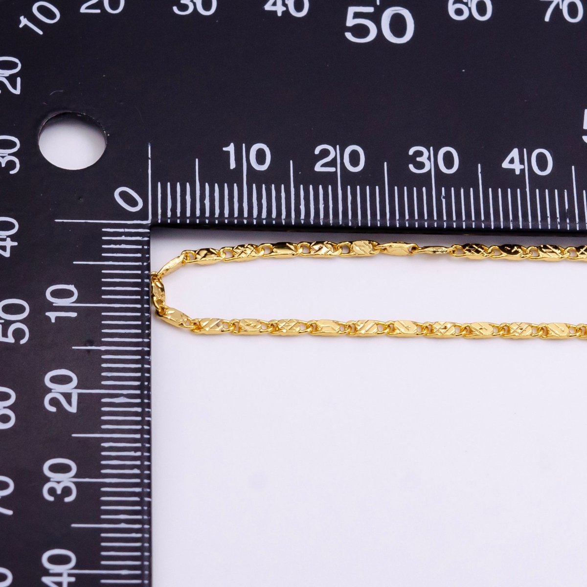 24K Gold Filled 1.6mm Sunburst Link 18 Inch Chain Necklace | WA-2445