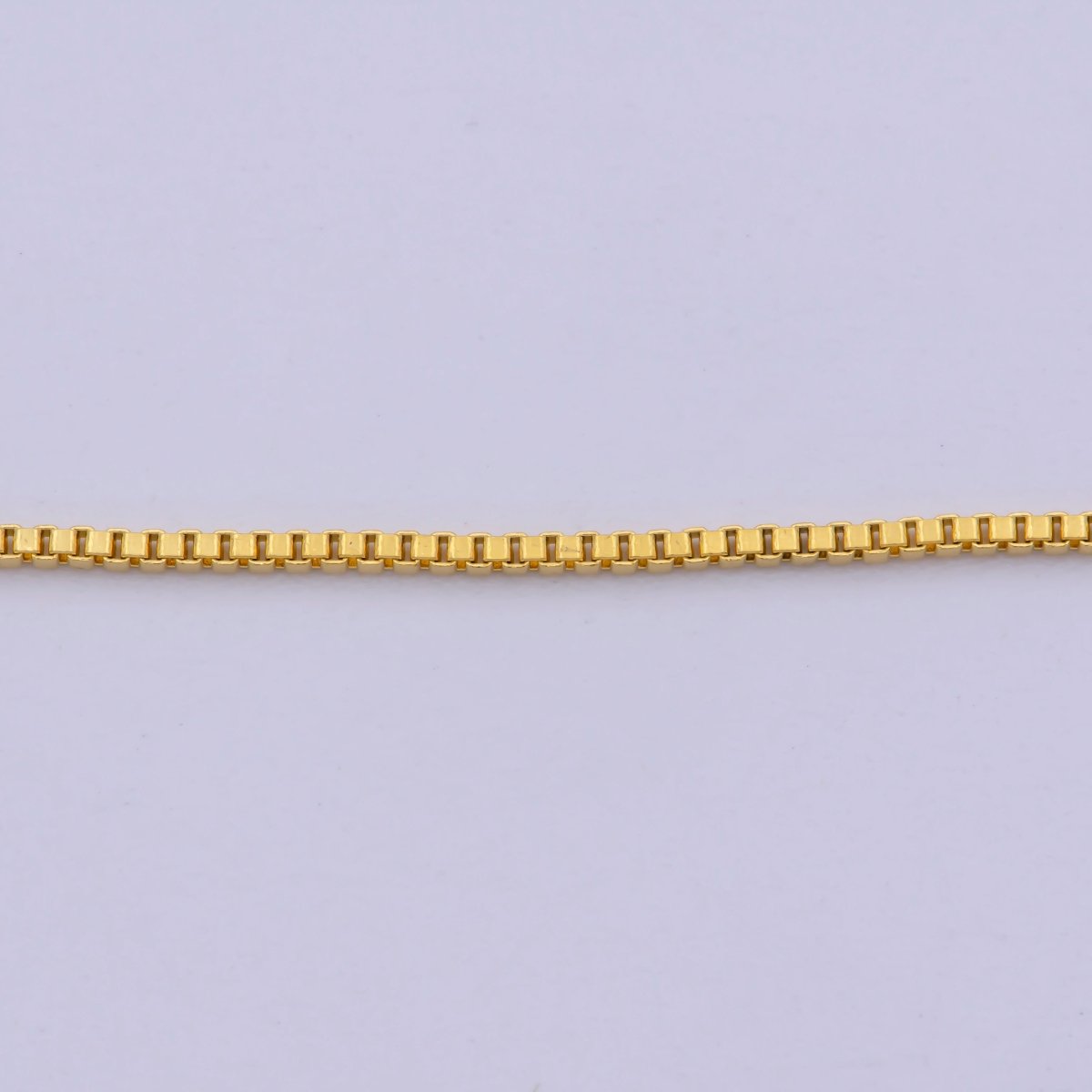 24K Gold Filled 1mm Box Layering 20 Inch Slider Chain Necklace | WA-418 Clearance Pricing