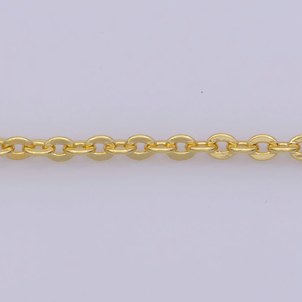24K Gold Filled 1mm Dainty Cable Rolo 20 Inch Layering Chain Necklace | WA-272 Clearance Pricing
