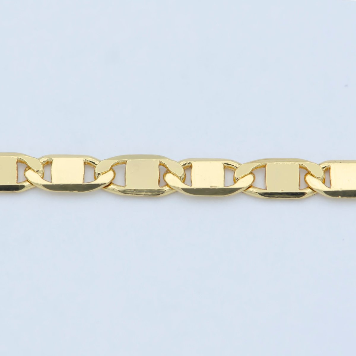 24K Gold Filled 2.5mm Mariner 18 Inch Layering Chain Necklace | WA-189 Clearance Pricing