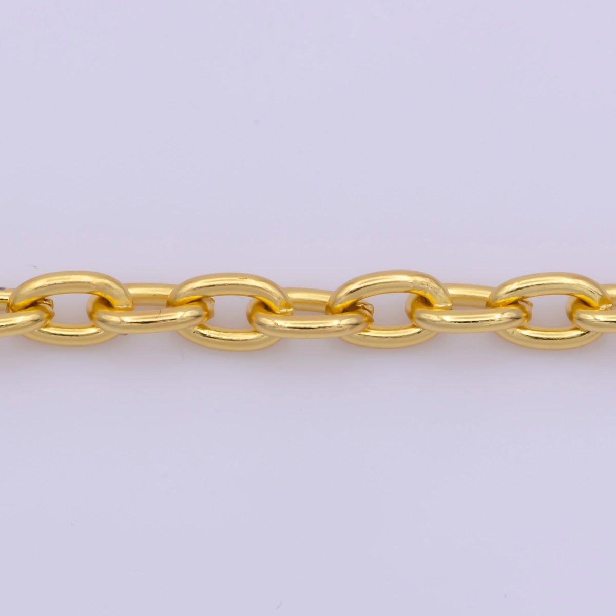 OS 24K Gold Filled 4.5mm Cable 18 Inch Layering Chain Necklace | WA-297 Clearance Pricing