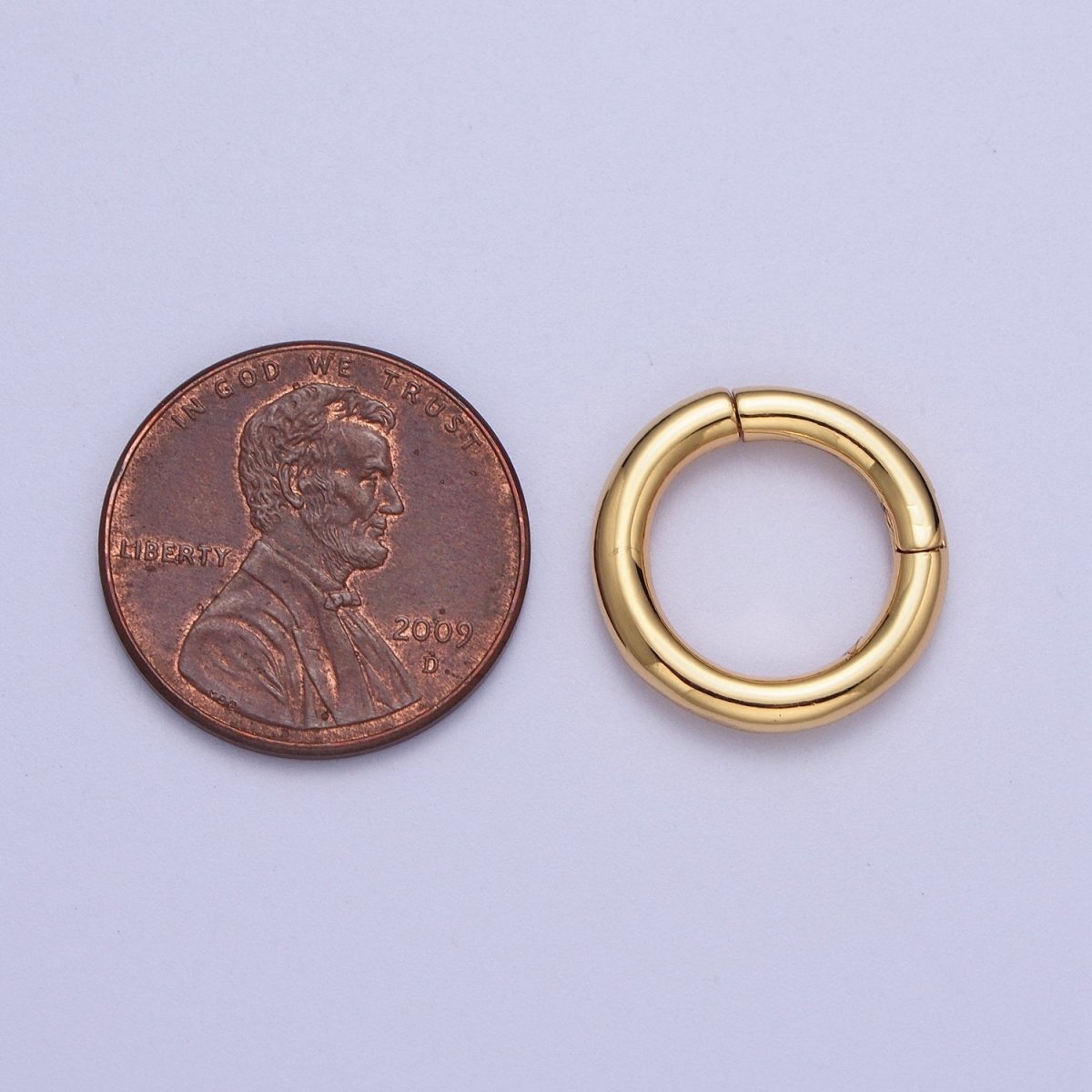 OS 24K Gold Filled Minimalist Spring Gate Ring Findings For Jewelry Making L-933 L-934