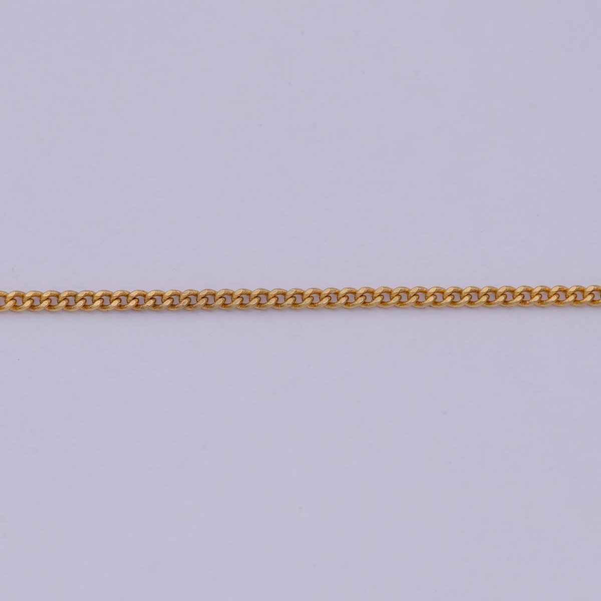 24k Gold Filled Necklace Chain Choker Cuban Curb Thin 1.2mm Gold Chain For Women Girl | WA-532 Clearance Pricing