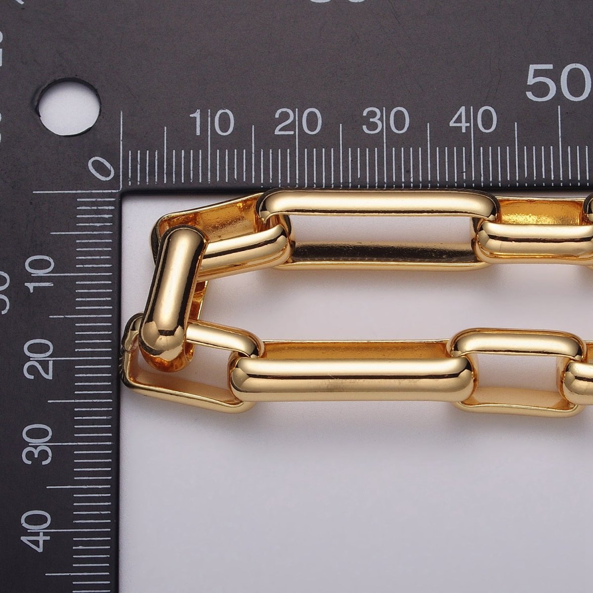 24K Gold Filled PAPERCLIP Chain by Yard Unfinished Chain For Necklace Bracelet Jewelry Making | ROLL-1131 Clearance Pricing