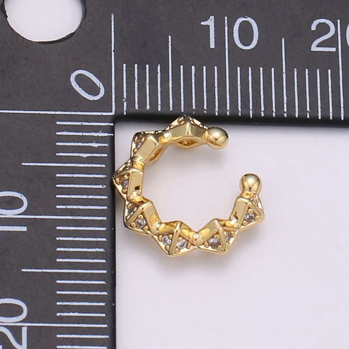 24K Gold Filled Pyramid Earcuffs - AI-083