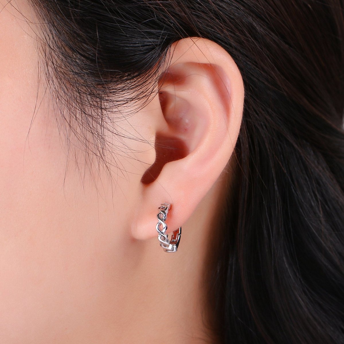 24k Vermeil Gold Earrings, Huggie Earring, Tiny Earrings, Twisted Vine Earrings, Everyday Wear Earrings, Rosegold Earring, Silver Earring K-693 K-694 K-695