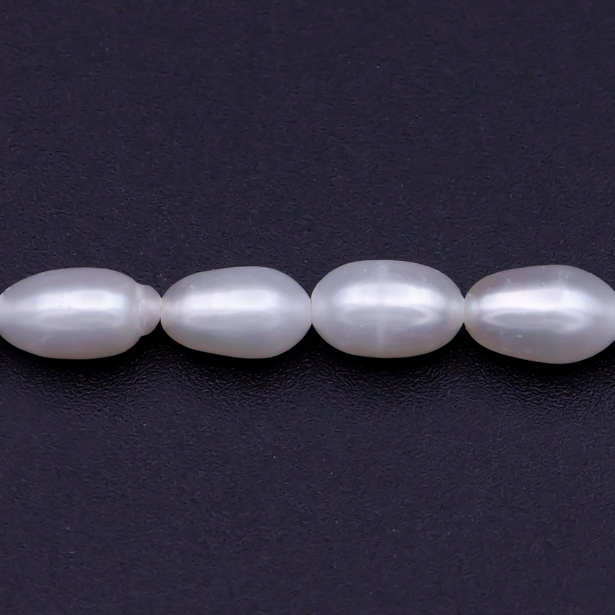 4.5mm - 5mm Natural AAA Oval White Freshwater Pearl Strand Jewelry Making | WA-816 Clearance Pricing