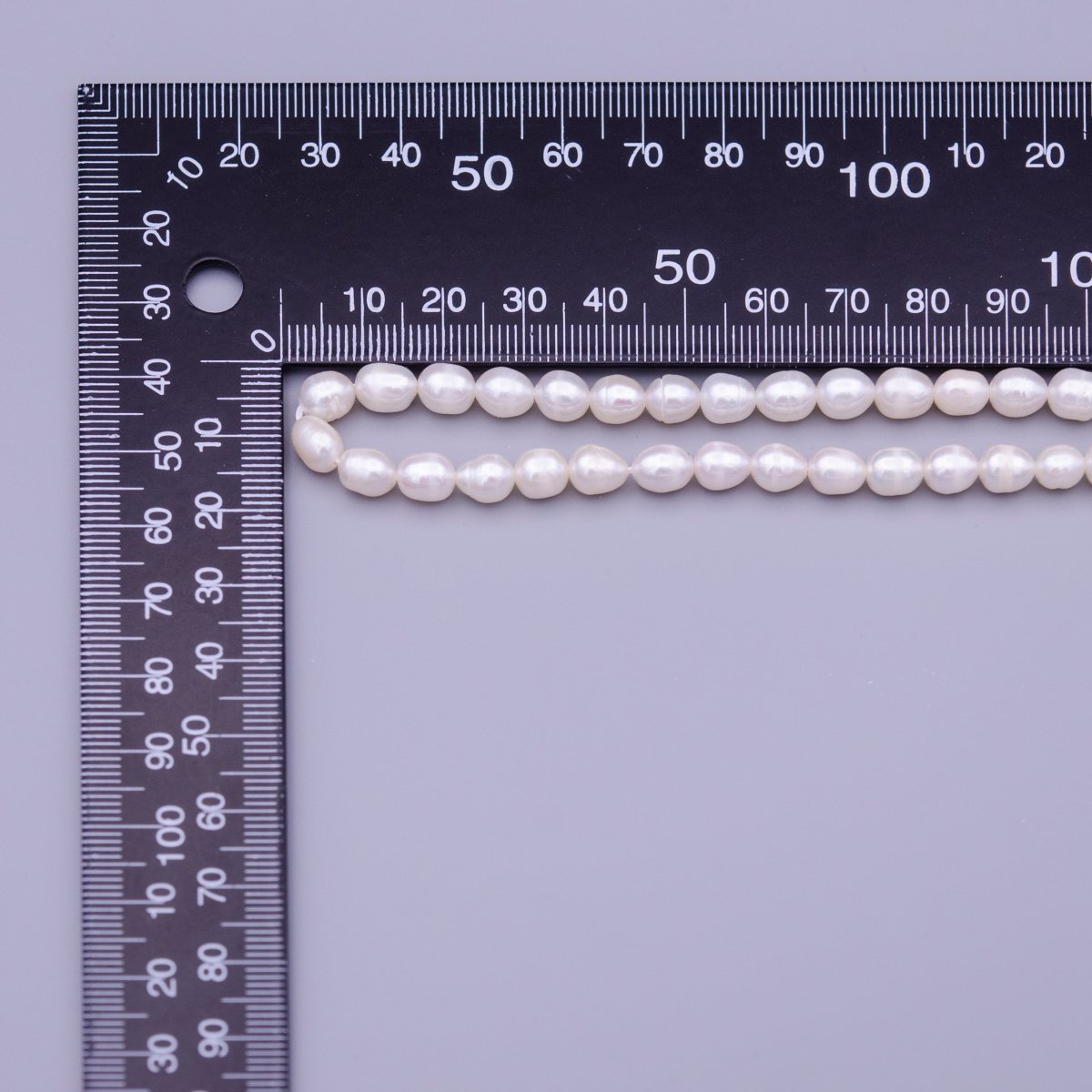 5.5mm AAA Natural White Freshwater Pearls Beads 51pcs Full Strand | WA-1325 Clearance Pricing