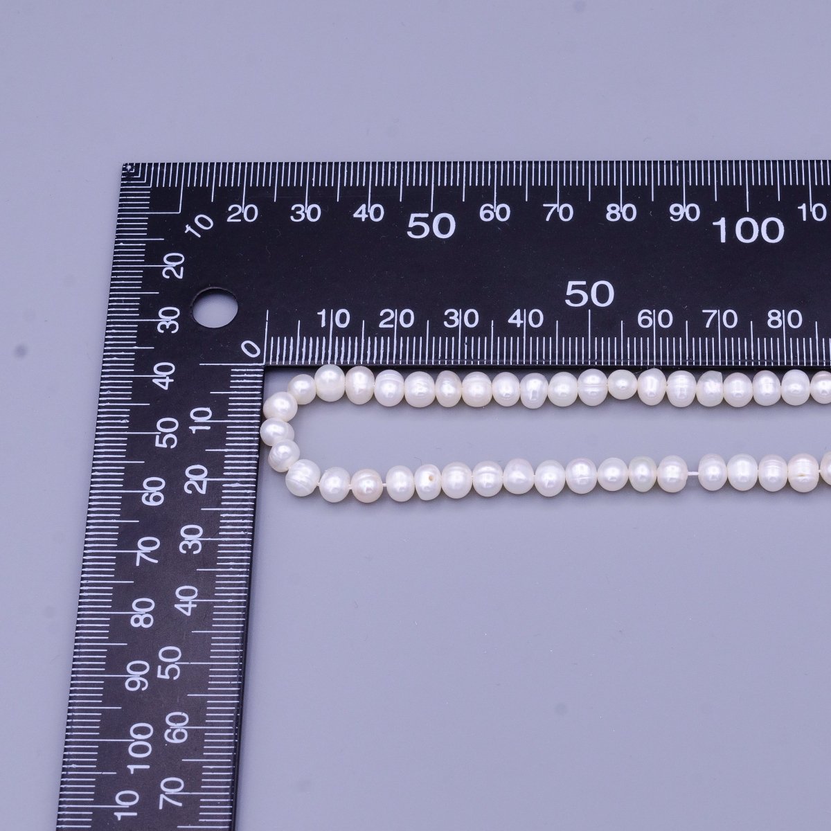 6mm Freshwater Pearl Button 80 Pieces/Strand Jewelry Making Finding Supply | WA-1665 Clearance Pricing