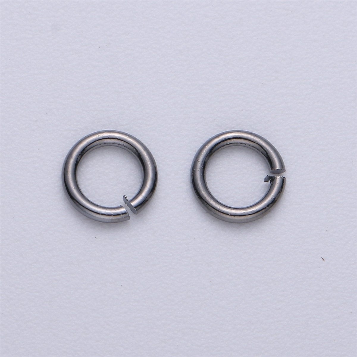 90pcs 6mm Gold Filled Open Jump Ring 6mm outer 18 gauge / 1mm, Rose Gold, Rhodium Plated, Black Gun Metal O jump Ring for supply SP1598 ~ SP1601