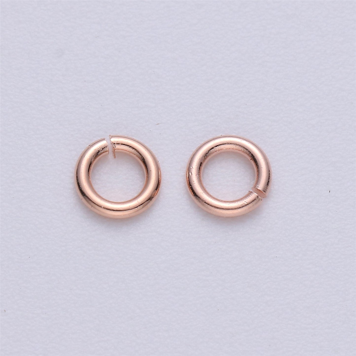 110 / 160 pcs 5mm 18ga 22 gauge Real Gold Plated Open Jump Rings Rhodium Plated Rose Gold Black Gun Metal O Ring 5 mm Attach Charm Clasp