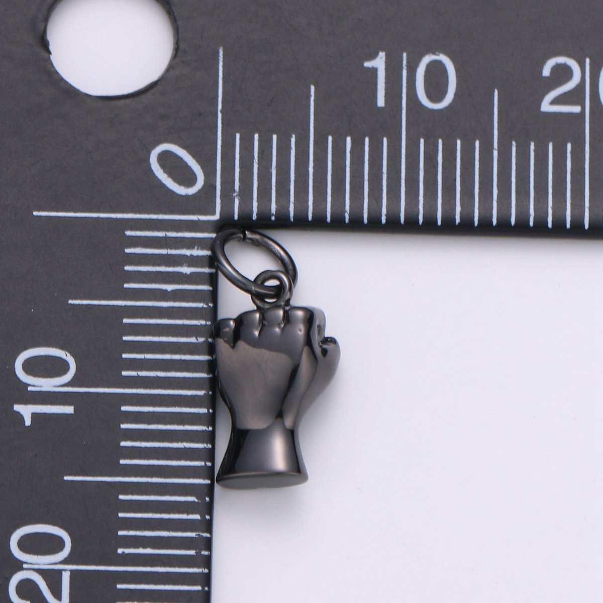 Black Hand Sign Fist Punch Charm BLM Black Lives Matter Gold Filled Pendant Jewelry D-484