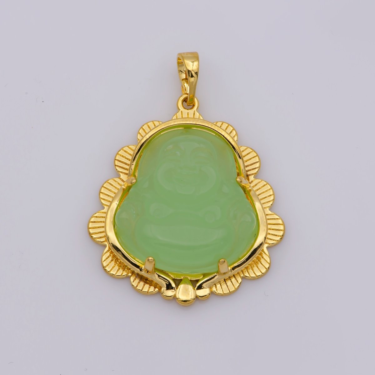 Blue Jade Buddha Pendant in Silver Green Jade Buddha Pendant in Silver AH266-AH268