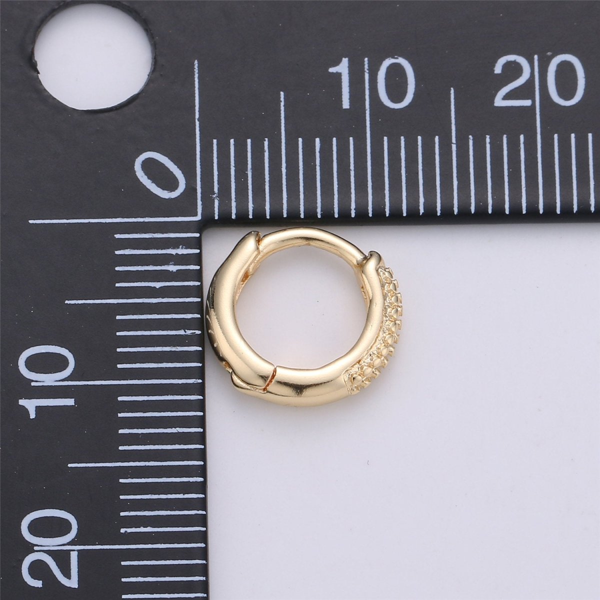 Gold Filled Tiny Huge earrings, Clear Cubic small hoops, Tiny hoops, Dainty hoops, Minimalist hoop earrings, Huggie hoop earrings K-253