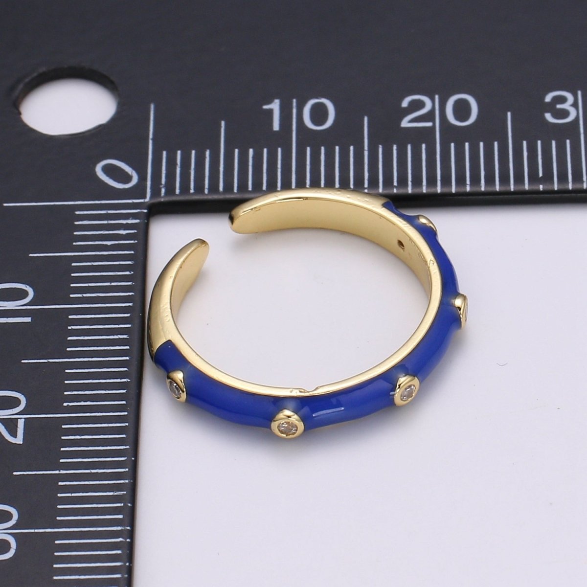 Colorful Enamel Ring | Multicolor Enamel Band Rainbow Ring | Enamel Stacking Ring Open Ring Adjustable Ring Black Pink Green White Neon Ring O-271 O-272 R-287 ~ R-294