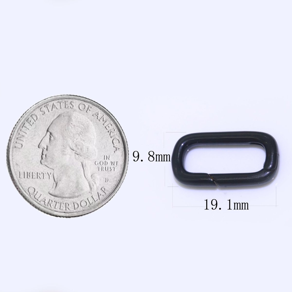 Colorful Enamel Spring Gate Ring, Push Gate ring, 12X7.5 mm Small Oval Ring, Charm Holder Pink Green Red Clasp for Link Connector Clasp L-428~L-437
