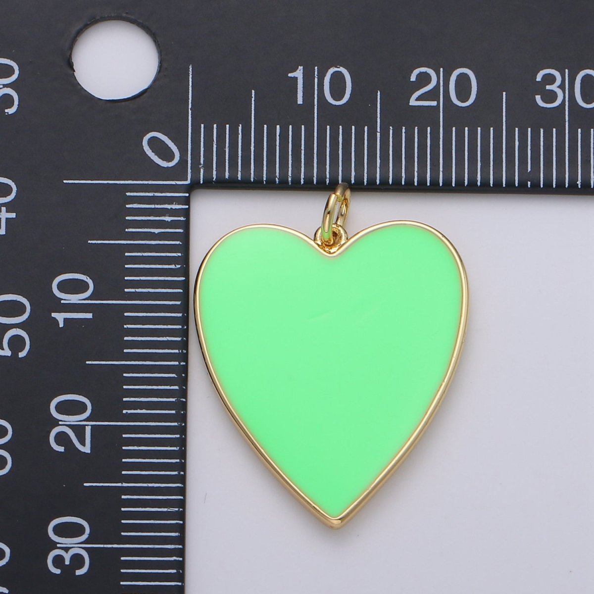 Cute Enamel Colorful Heart Gold Filled Charm - D-658 TO D-664 E-161