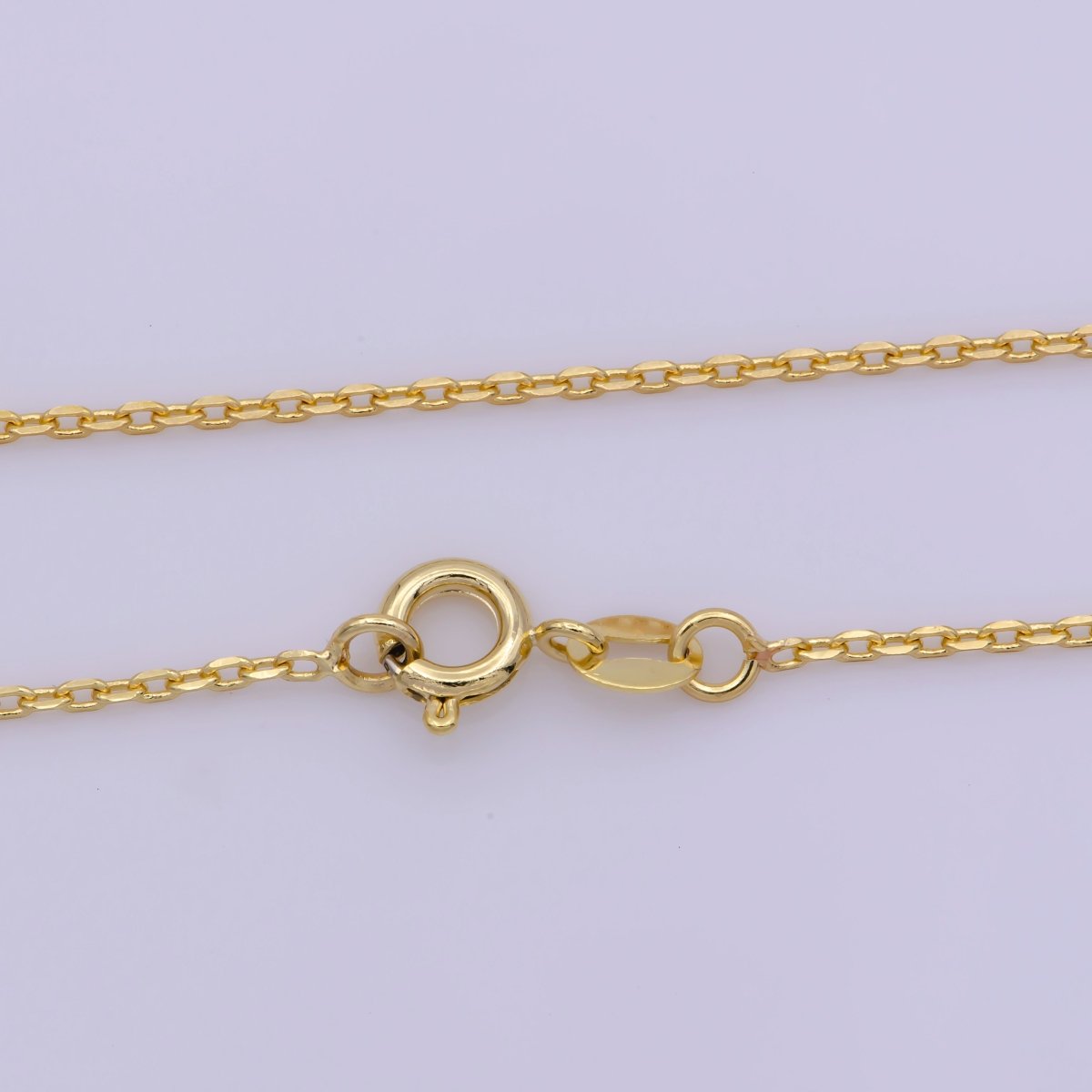 Dainty 1.3mm Cable Layering 17.2 Inch Chain Necklace | WA-376 Clearance Pricing