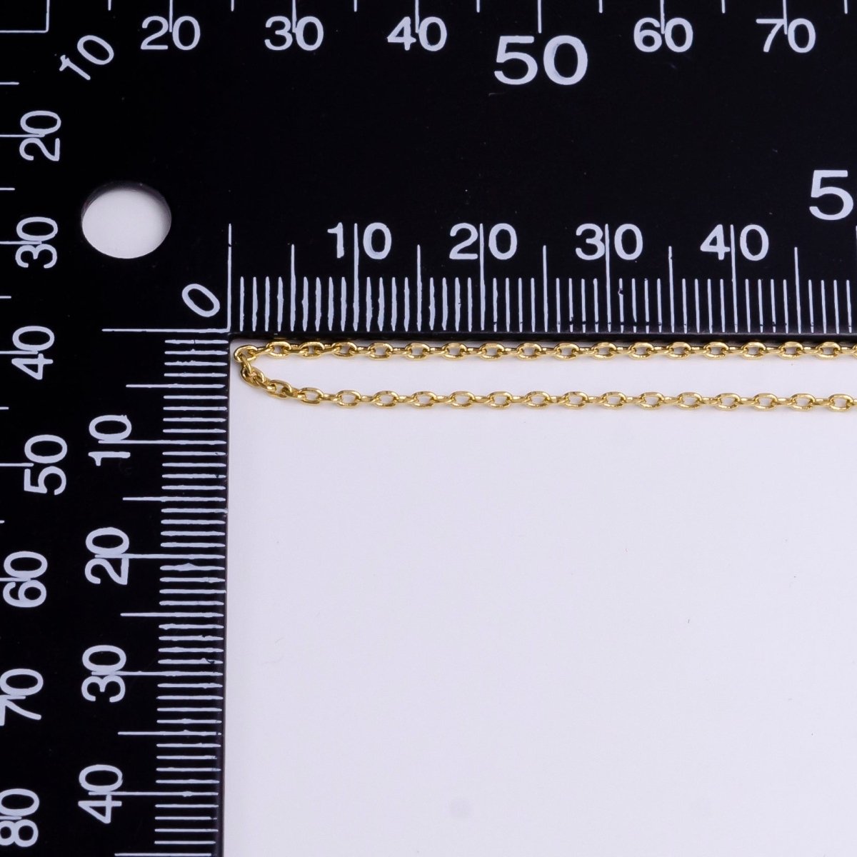 Dainty 24K Gold Filled 1.4mm Rolo Cable Unfinished Chain For Jewelry Making | ROLL-1367 Clearance Pricing