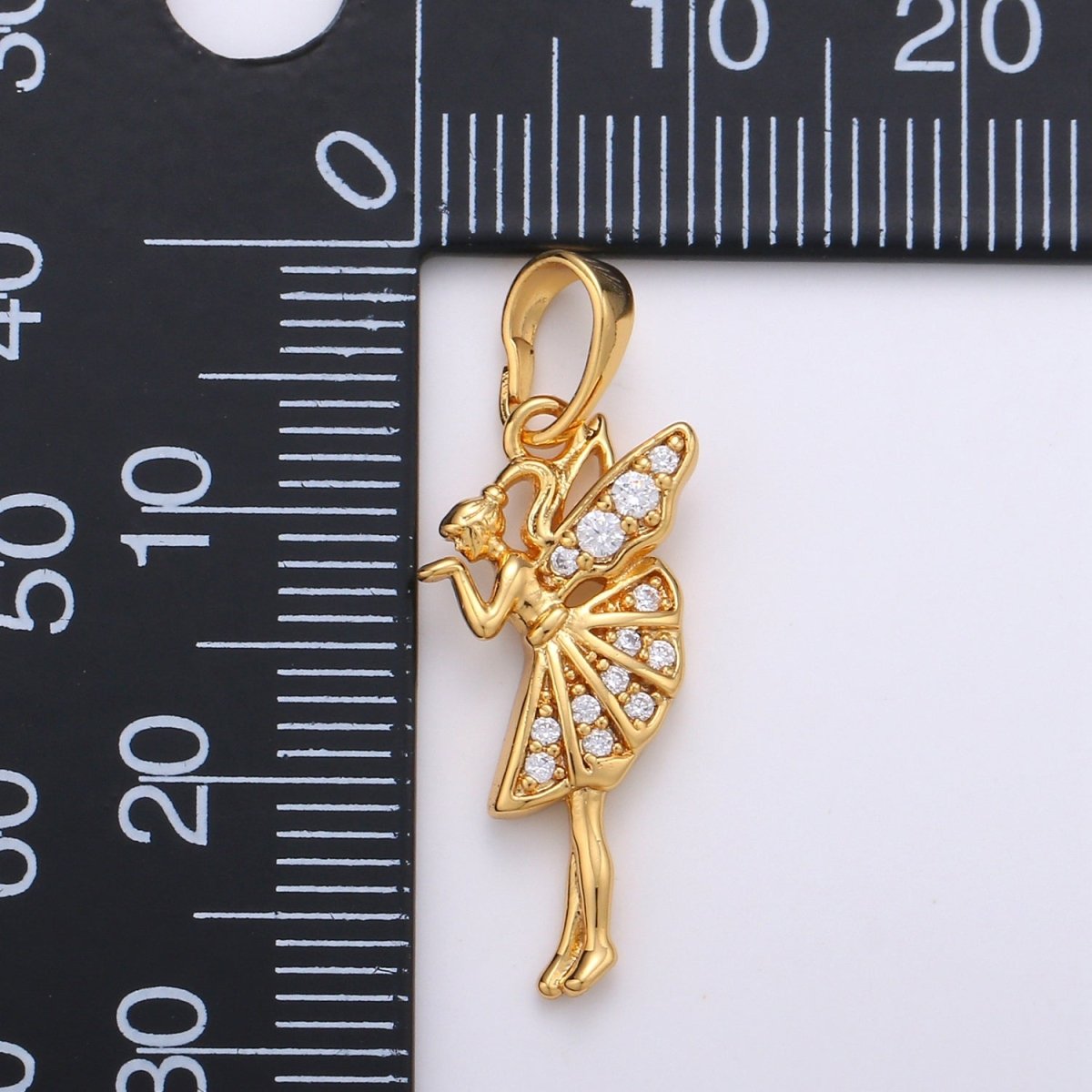 Dainty Fairy Gold Filled Pendants J-067