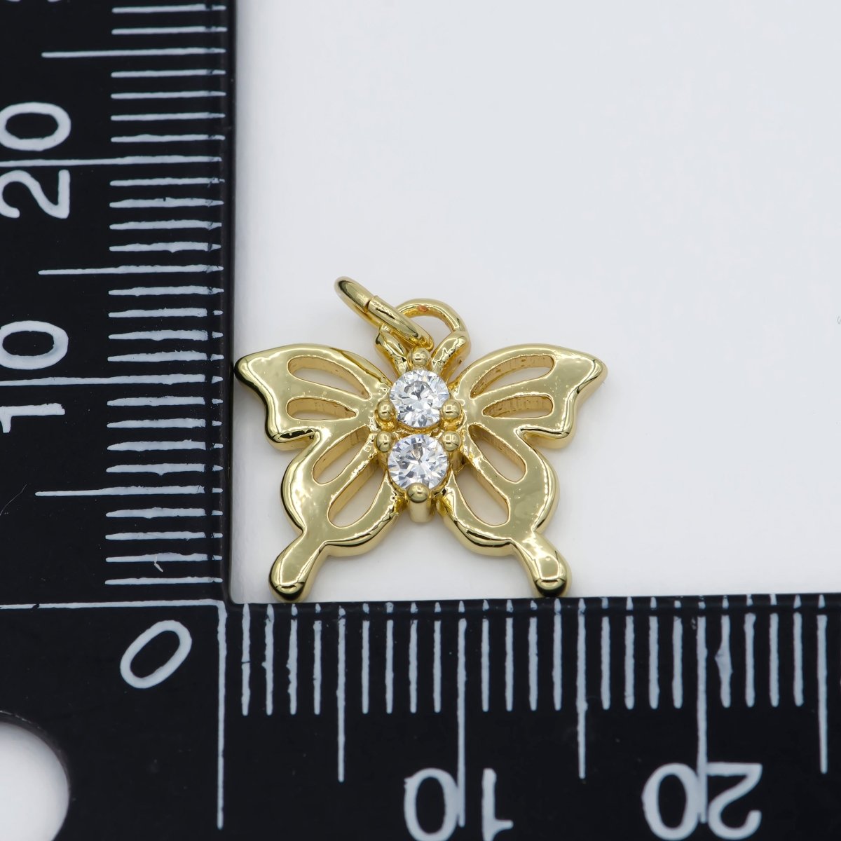 Dainty Gold Filled Butterfly Charm E-821