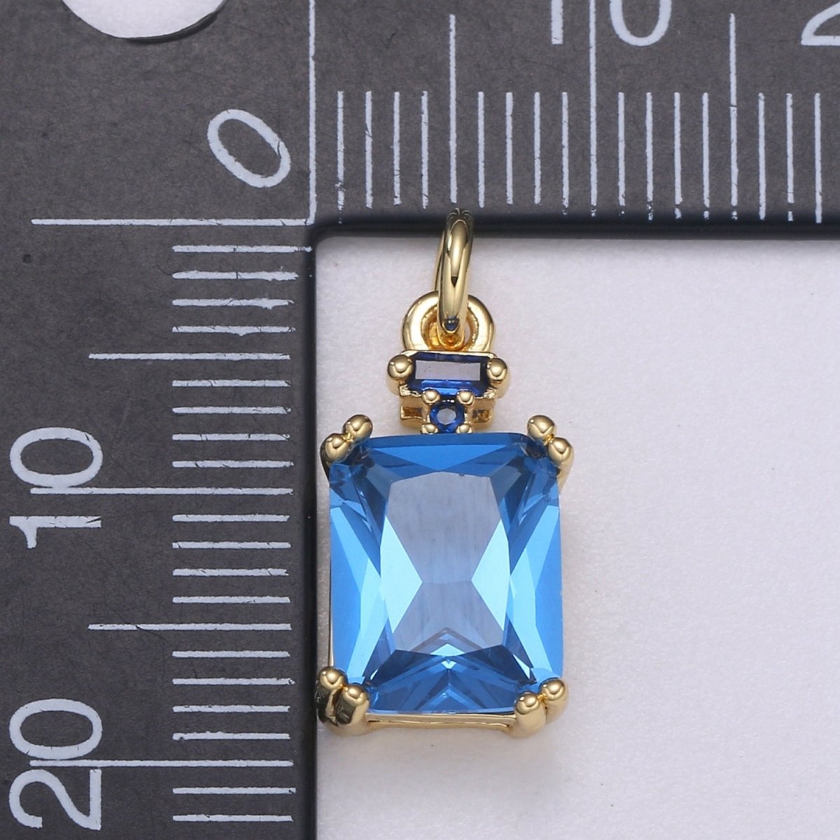 Dainty Gold Filled Crystal Charm E-247-E-253 M-490