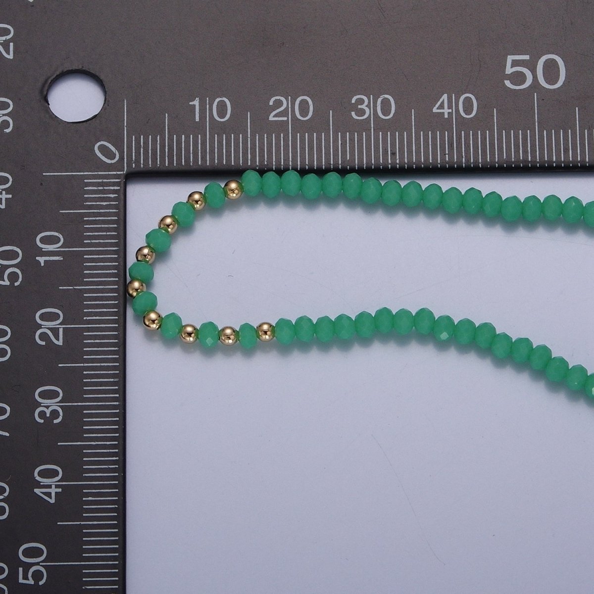 Dainty Pastel Color Glass Beaded Necklace Faceted Rondell Beads Necklace | WA-1034 to WA-1038 Clearance Pricing