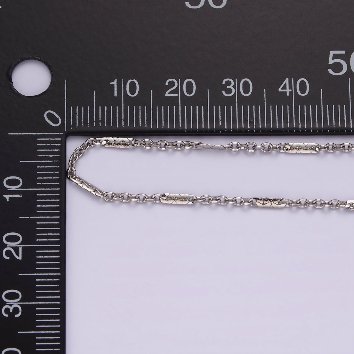 Dainty Stainless Steel 1.5mm Cable Chain 19.6 Inch Necklace in Silver | WA-2396