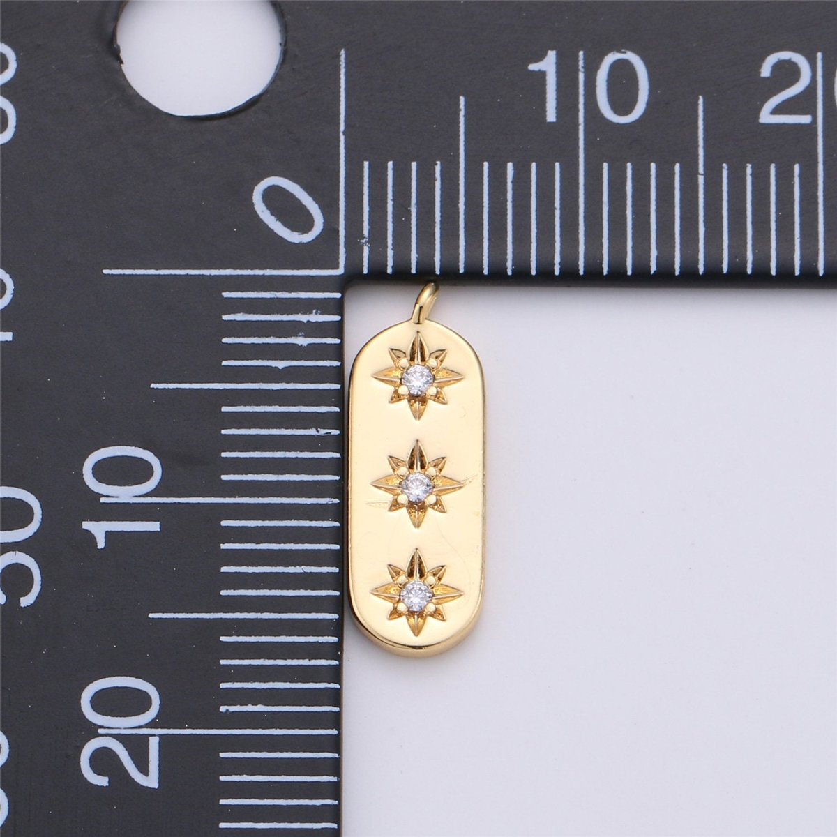 Dainty Star Charm, Triple Star Charm in 14K Gold Filled for Necklace Earring Bracelet Charm for Jewelry Making Supply, C-585