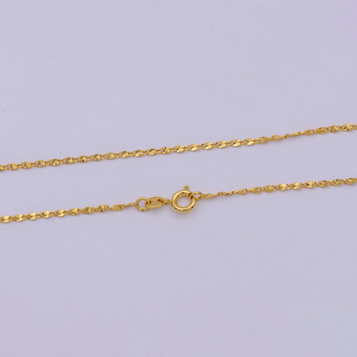 Fancy Link Chain Necklace 18 Inch Ready To wear 24k Gold Filled Chain | WA-537 Clearance Pricing