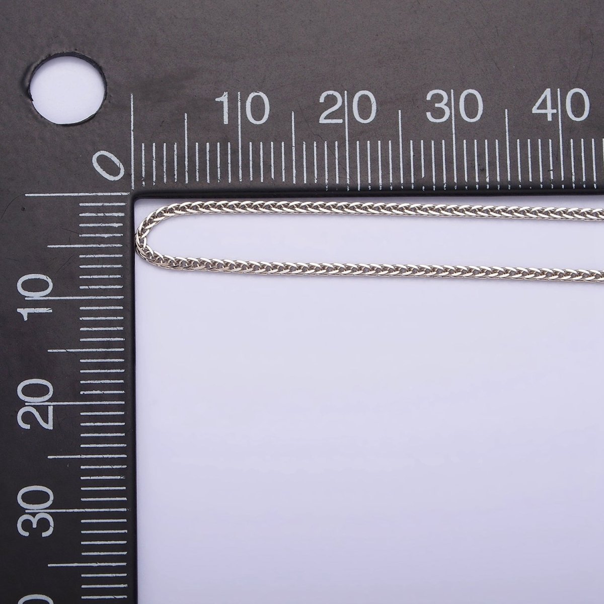 Fine 925 Sterling Silver 0.7mm Curb Chain Necklace 15.35 inch + 2 Inch Extender | WA-1969 Clearance Pricing