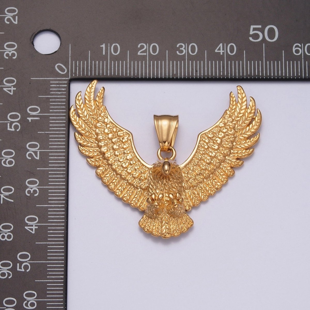 Gold / Antique Silver Eagle Necklace Pendant For Men American Eagle Pendant Men Women Big Bold Eagle Jewelry X-634