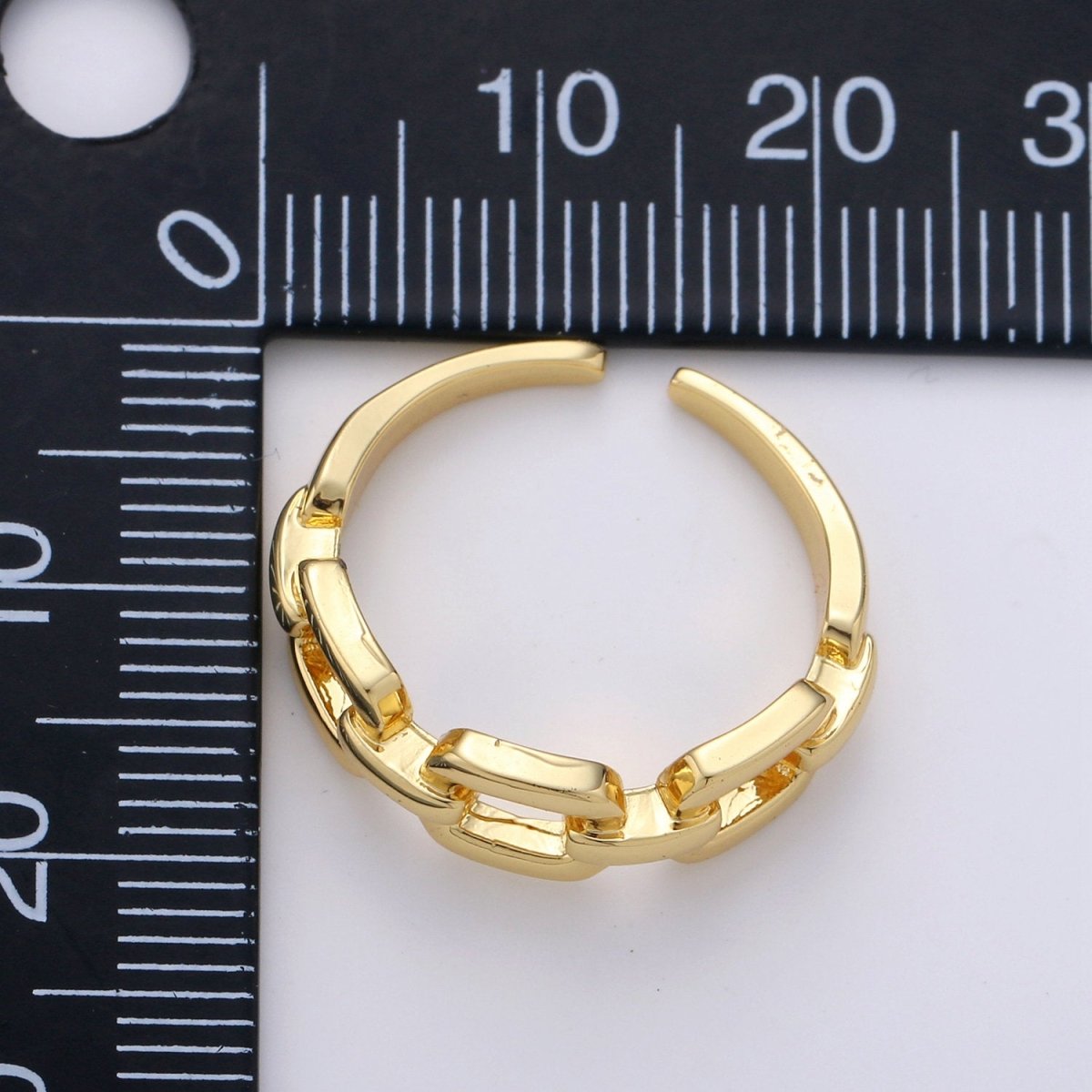 Gold Chain Ring, Minimalist Ring, Gold Ring, Dainty Ring, Ring, Stackable Ring, Midi Ring, Gold Stacking Ring, Gold Chain Adustable Ring R-028