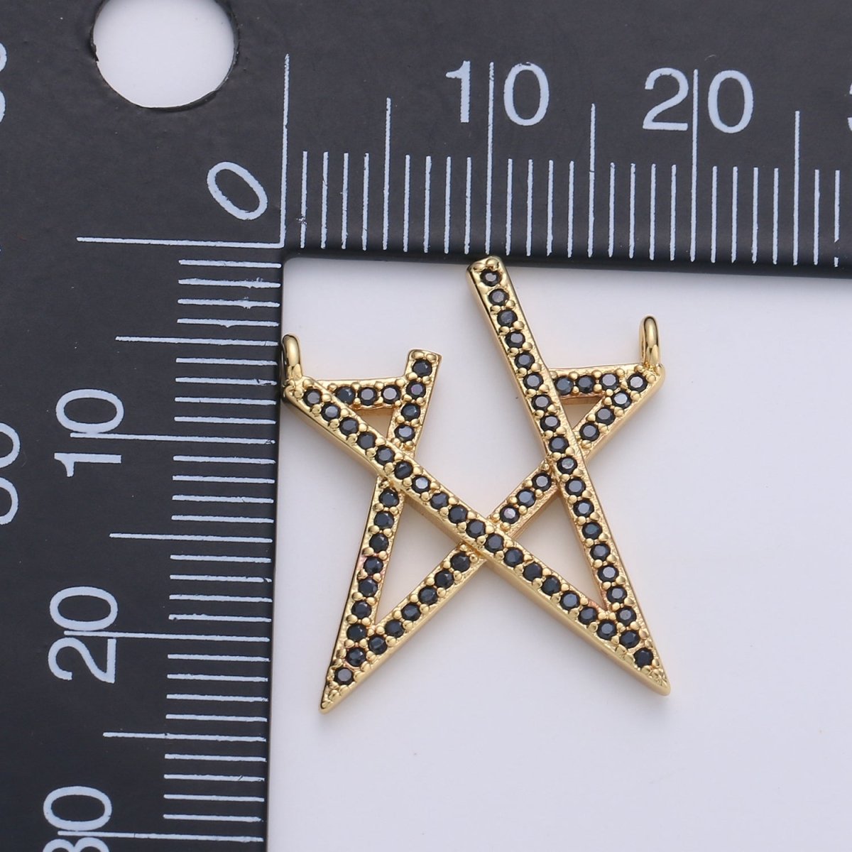 Gold Filled Open Star Connectors F-378