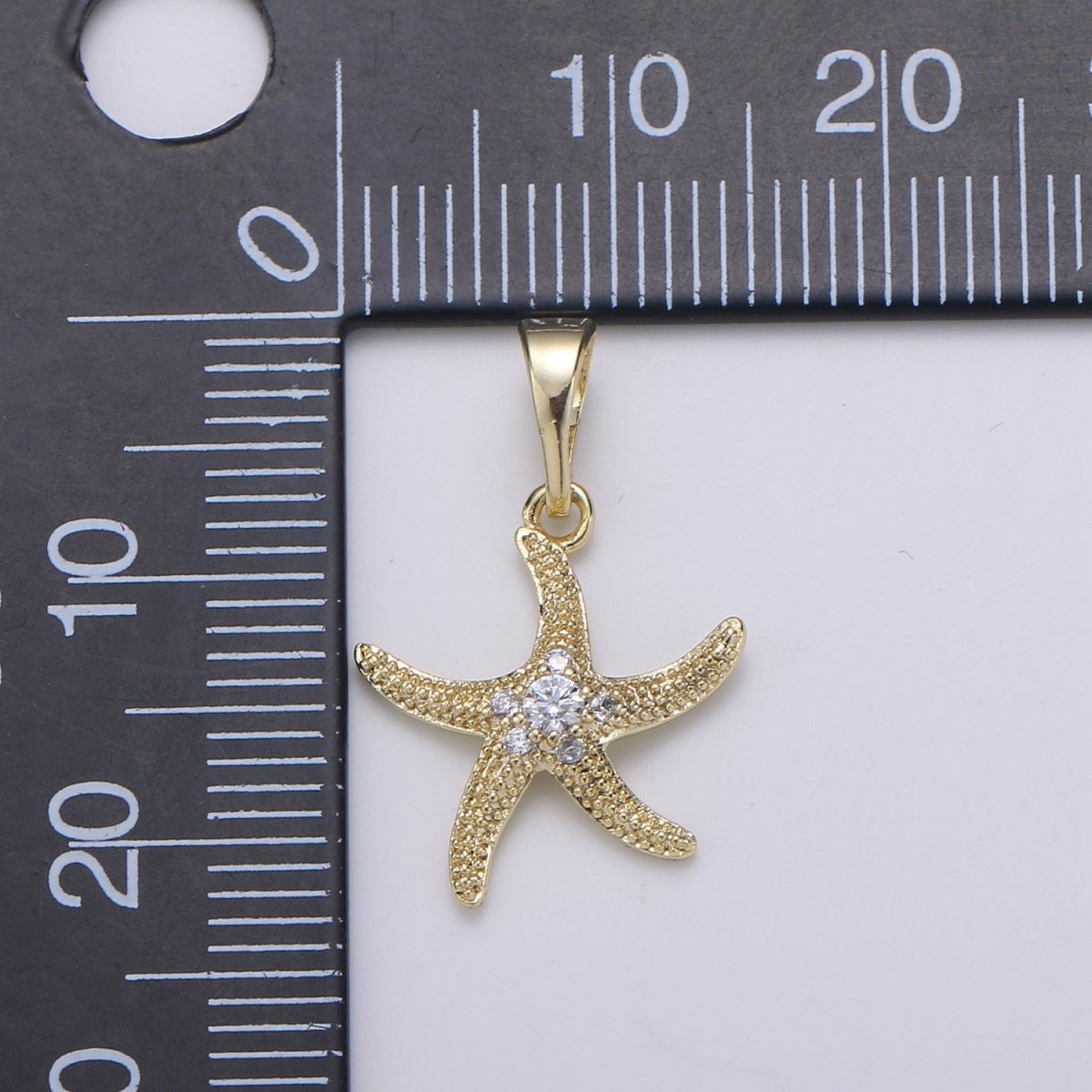 Gold Filled Starfish Pendants J-091