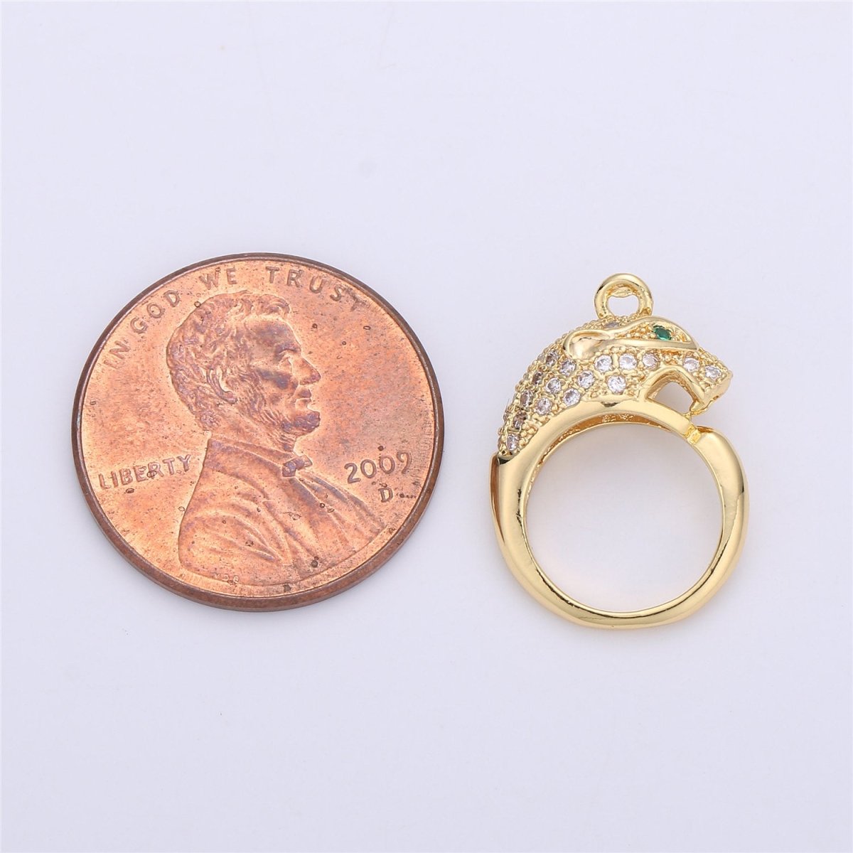 Gold Ouroboros Pendant- 18k Gold Filled Charm Micro Pave Snake Charm for Necklace Earring Bracelet Charm Jewelry Making Supply C-657