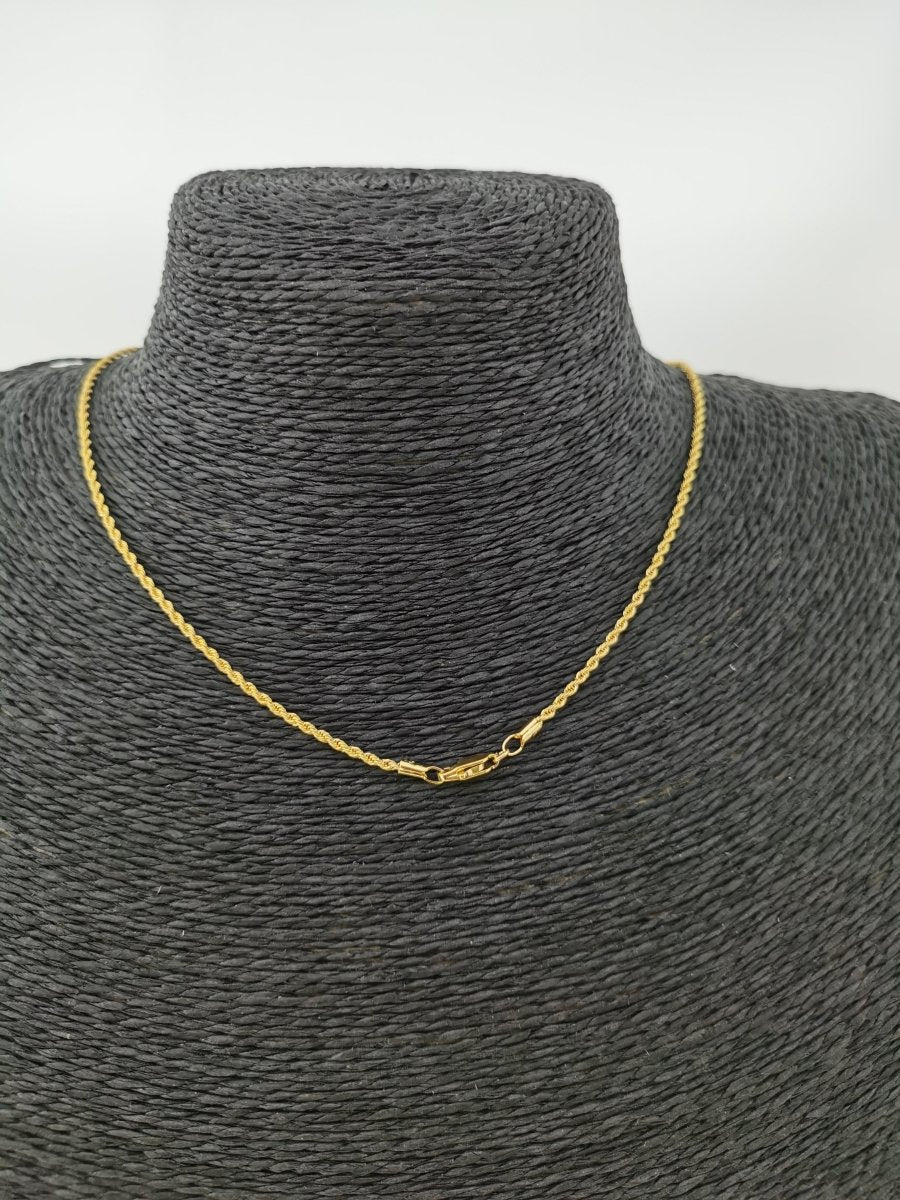 Gold Rope Necklace 23.5 inches | CN-0405 Clearance Pricing
