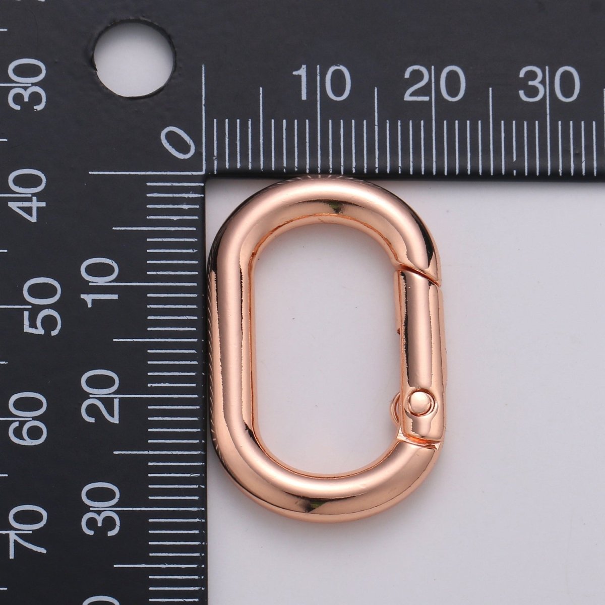 Gold, Silver, Rose Gold, Black Thick Push Gate Oval Clasp, Spring gate Clasp, 20x31mm Chunky Clasp for Statement Necklace L-028~L-031