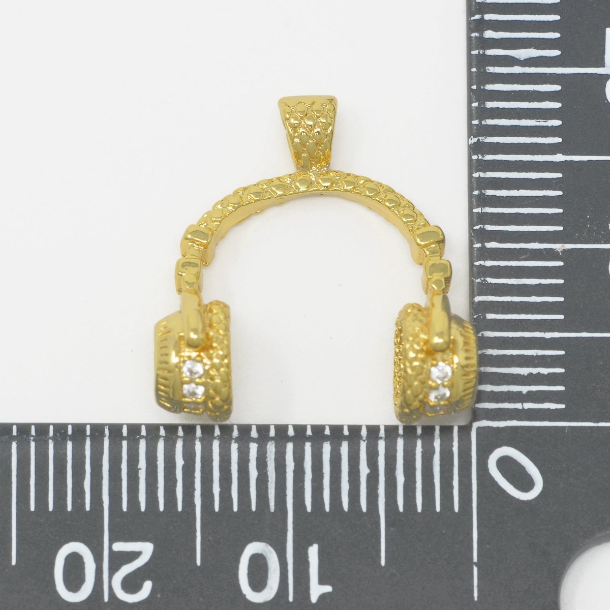 Headphone Gold Filled Pendants J-897