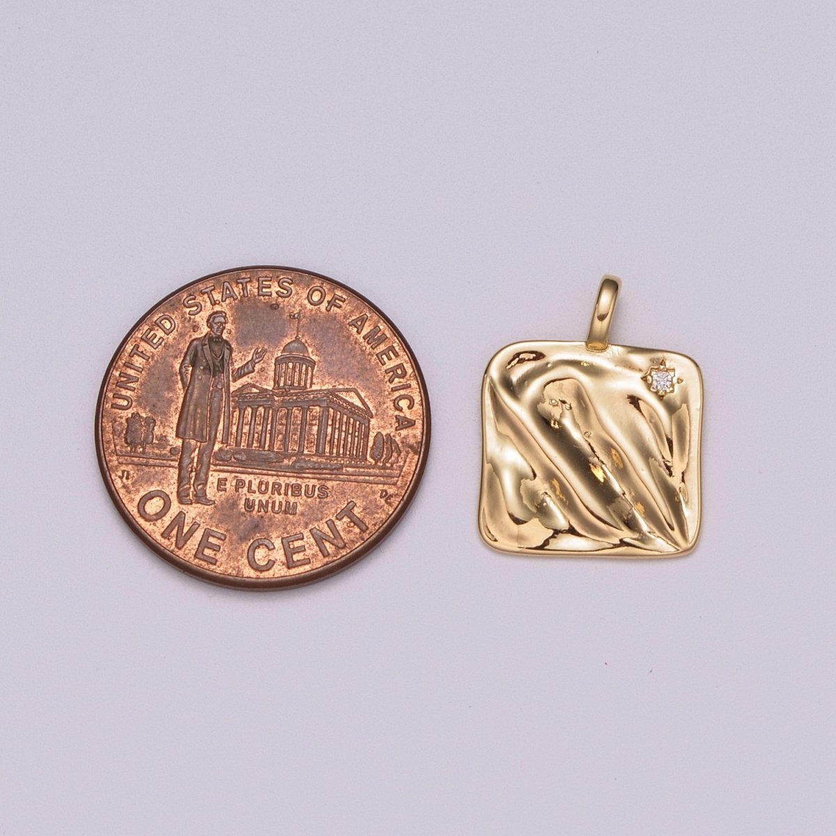 Mini Gold Heirloom Charm Micro Pave Star Charm Minimalist Jewelry Pendant for Necklace Bracelet Component M-785