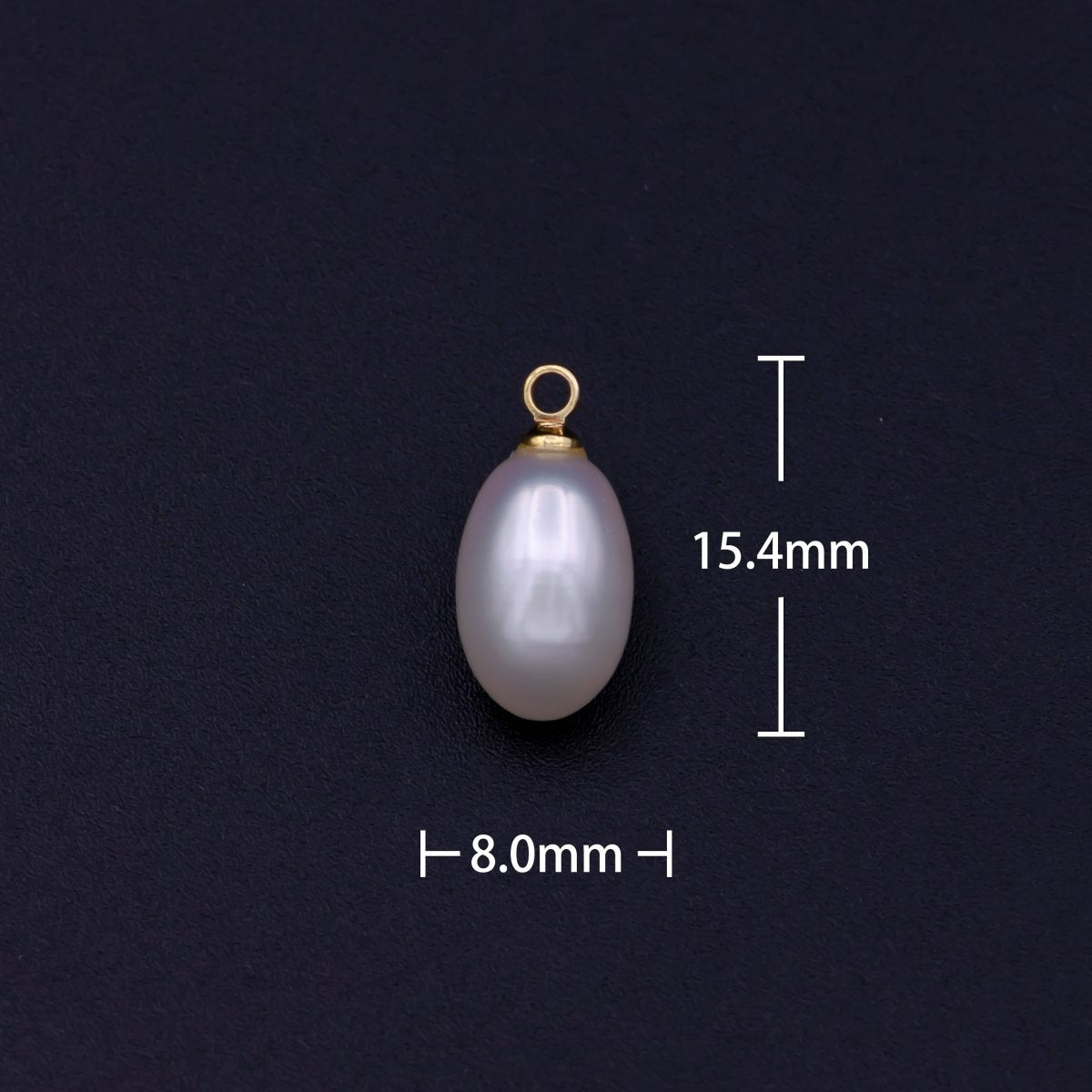 Natural White Teardrop Pearl Charm Natural Freshwater Pearl Necklace, Mauve Champagne Single Keshi Pendant, Bridesmaid Jewelry Gift P-1763