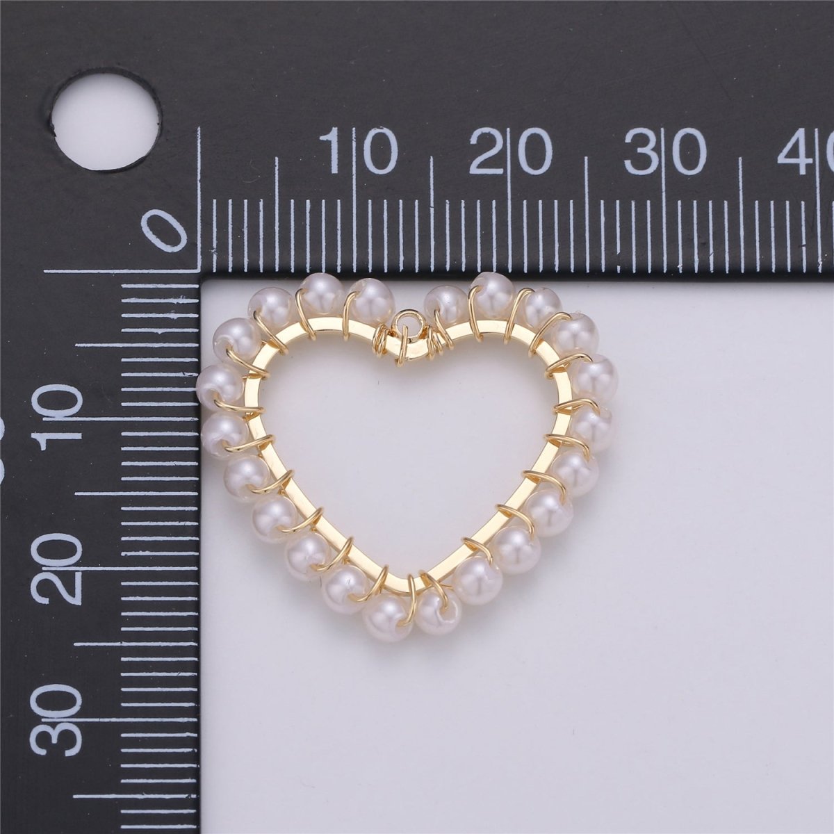 On Sale! CLEARANCE! 1pc Heart Shell Powder Pearl Charm Pendant with 18k Light Gold Plated Edge for Necklace Anklet Bracelet Earring Charm Supplies 27mmx27mm E-516