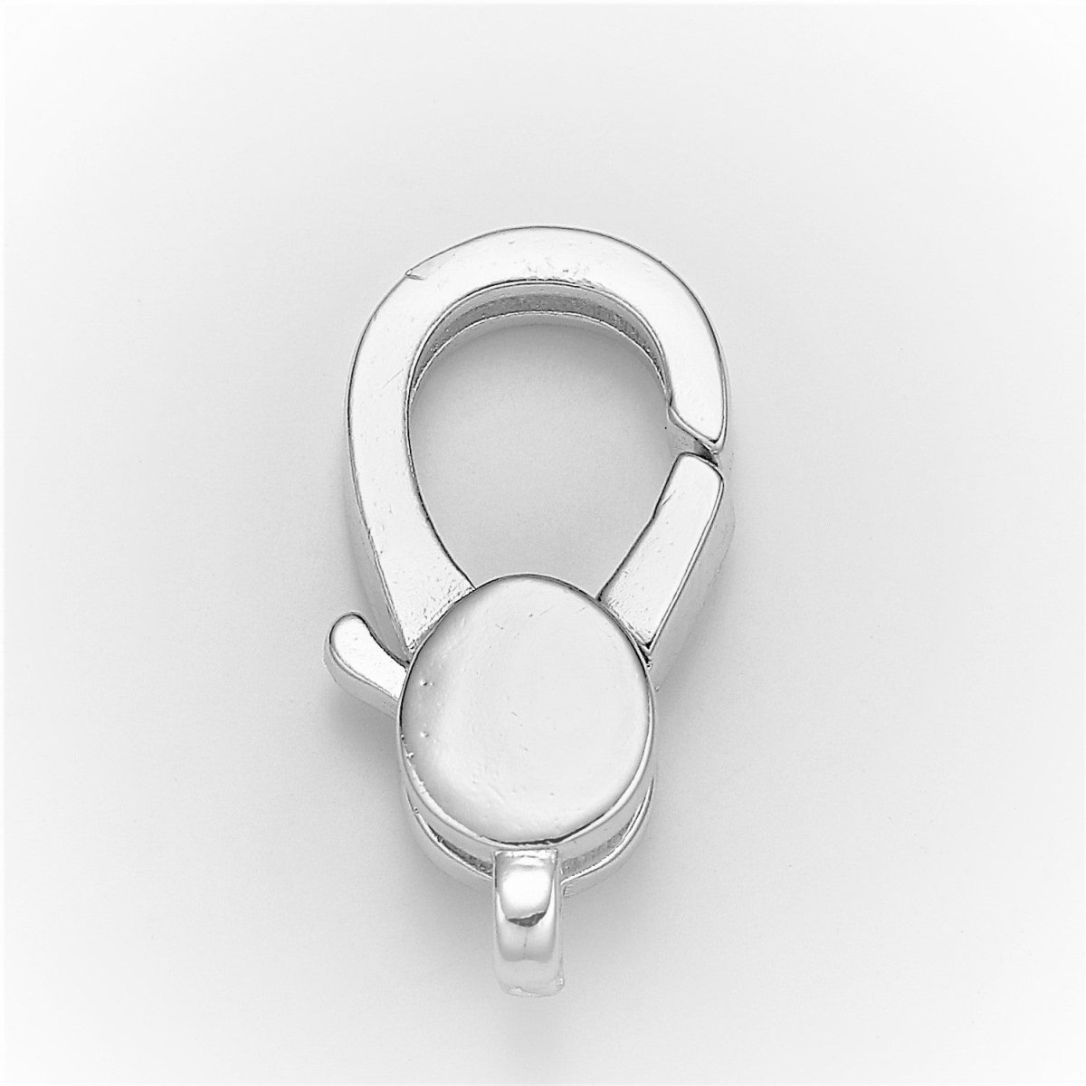 Rhodium Plated Oval Lobster Claw Clasps Jewelry Finding Closure Supply | K179