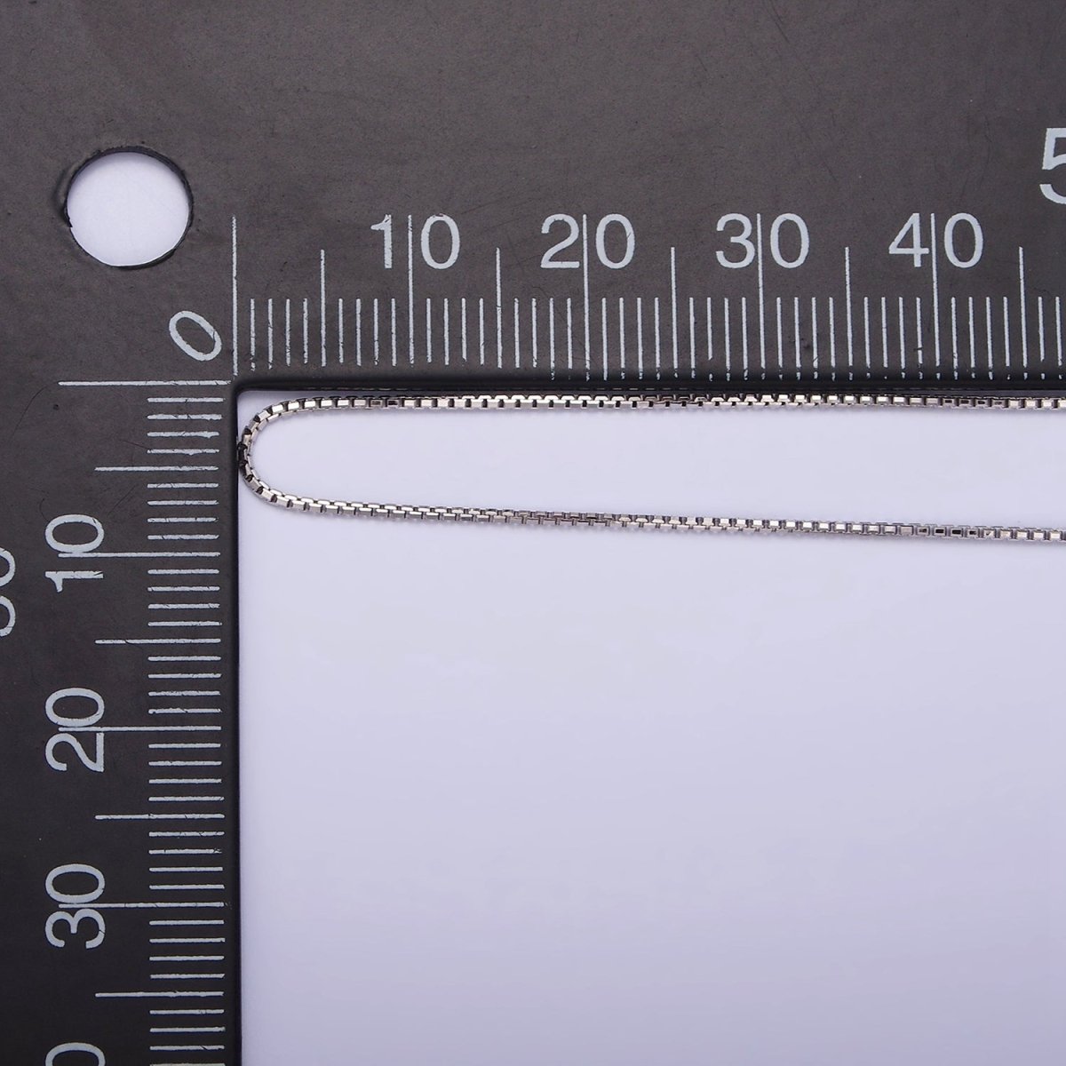 S925 Sterling Silver 0.8mm Dainty Box Chain 15.35 Inch Chain Choker Necklace | WA-1986 Clearance Pricing