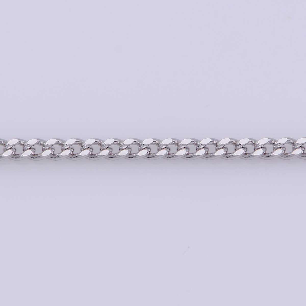Silver Curb Chain Necklace, Dainty Silver Necklace, Dainty Finished Silver Chain 18 inch 0.8mm Ready to wear Silver Chain | WA-237 Clearance Pricing
