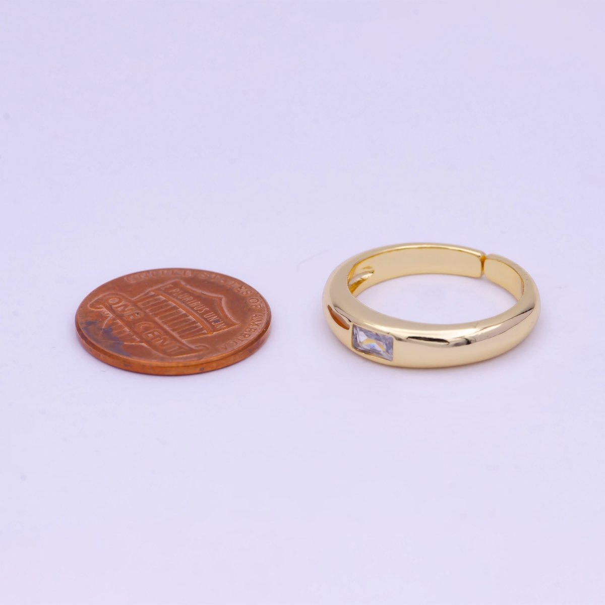 Simple Gold Filled Ring Minimalist Wedding Ring U-265
