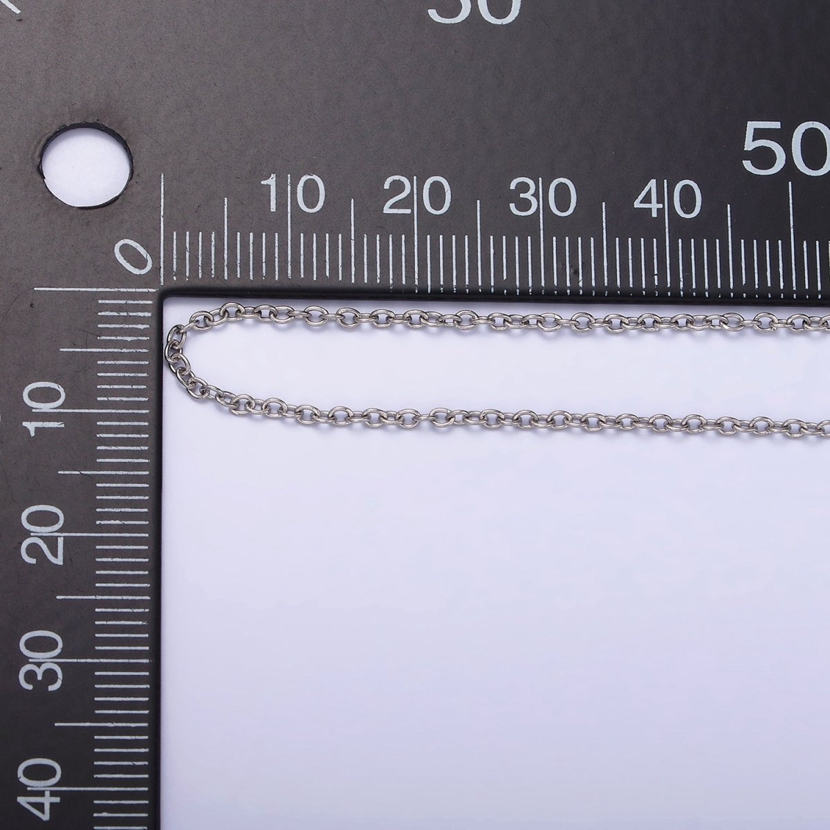 Stainless Steel 0.8mm Dainty Cable Chain 18 Inch Layering Chain Necklace | WA-2110 Clearance Pricing