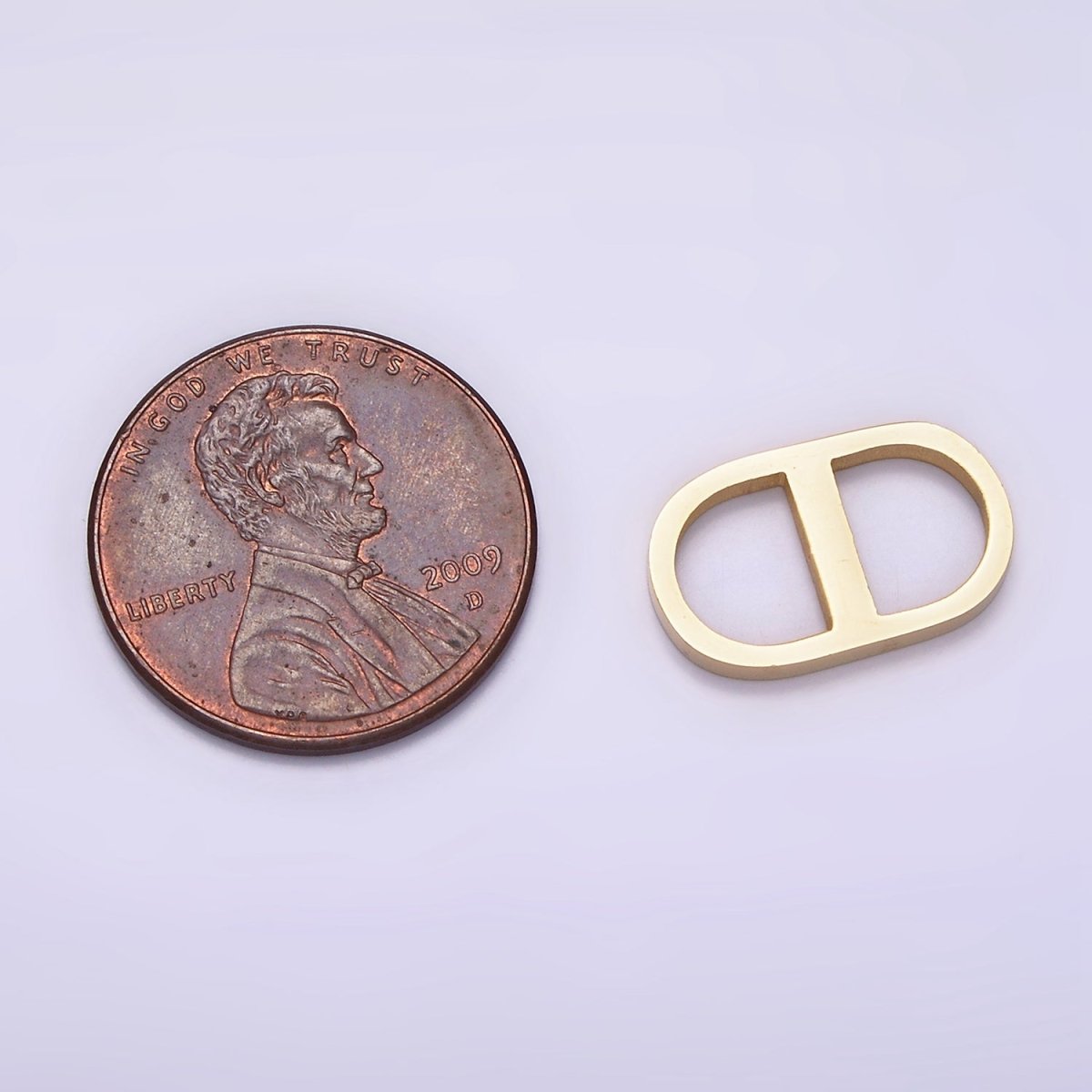 Stainless Steel 15.5mm Open Anchor Link Bar Oblong Jewelry Making Findings Supply | Z-508
