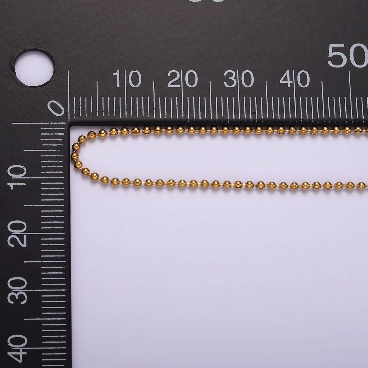 Stainless Steel 1.5mm Bead Ball Chain 18 Inch Necklace | WA-2368